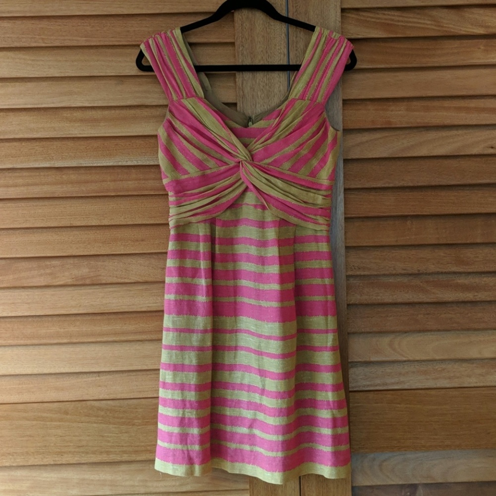 Nanette Lepore striped linen dress